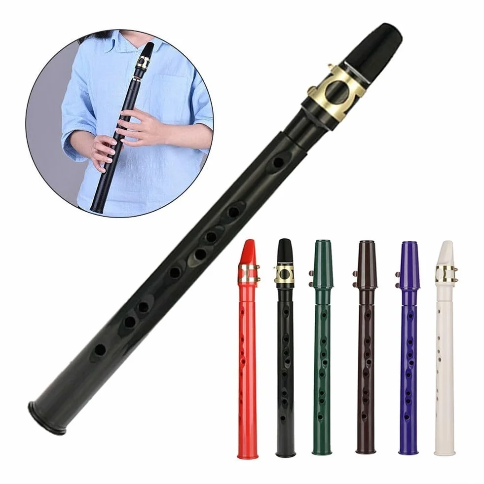Zoegneer Petit saxophone de poche portable avec anches et ligature violet