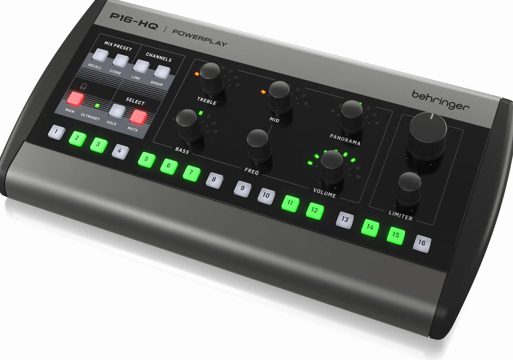 Behringer P16 HQ Channel Personal Monitoring Mixer Conversion N/A de Haute Qualité et Contrôle Précis de la Tonalité