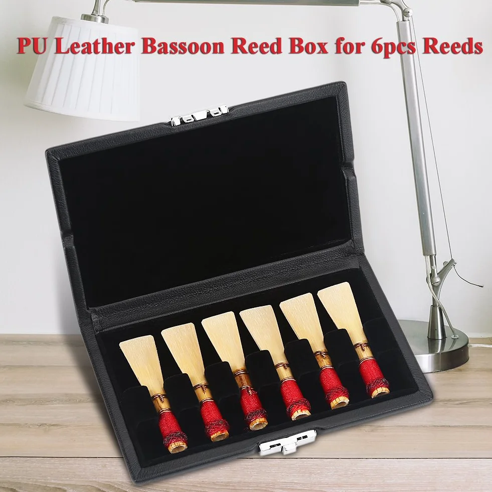 Étui pour anches de basson, couverture en cuir