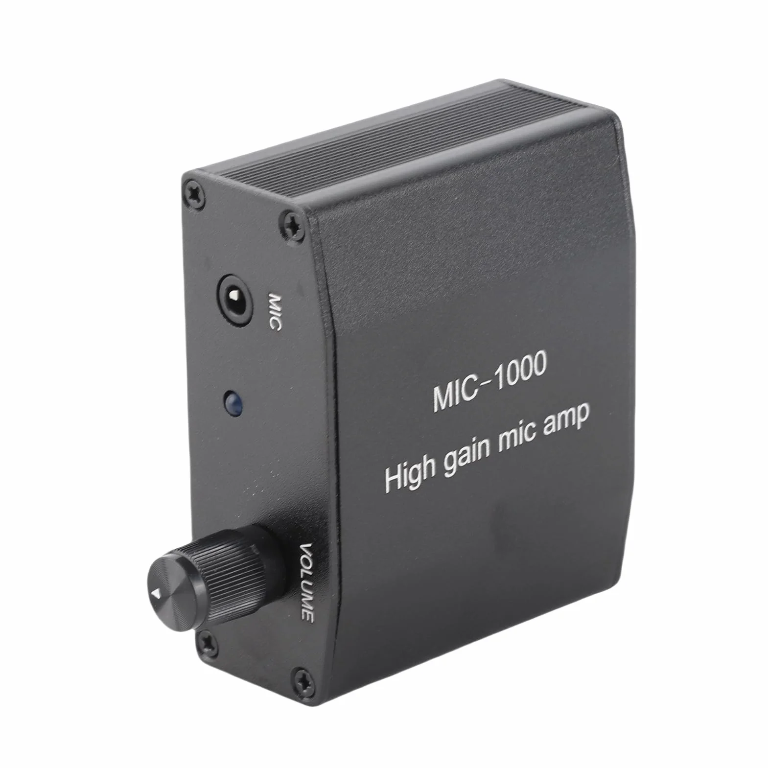 Amplificateur de Microphone Haute Sensibilité Alliage Aluminium Contrôle Niveau Automatique ALC Portable 1000 Fois