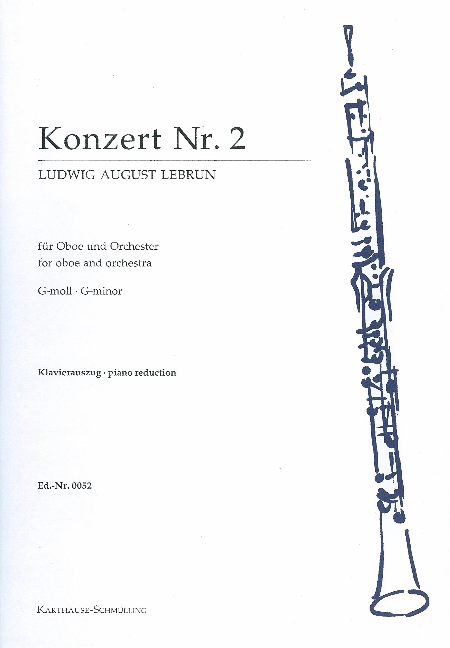 Lebrun L.A. Concerto SOLm N 2 hautbois