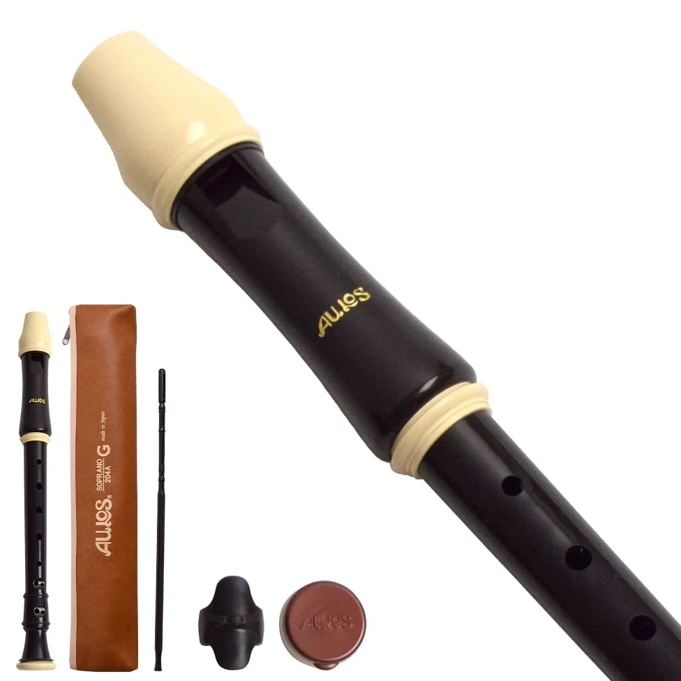 Aulos-204A Flûte en plastique 3 pièces