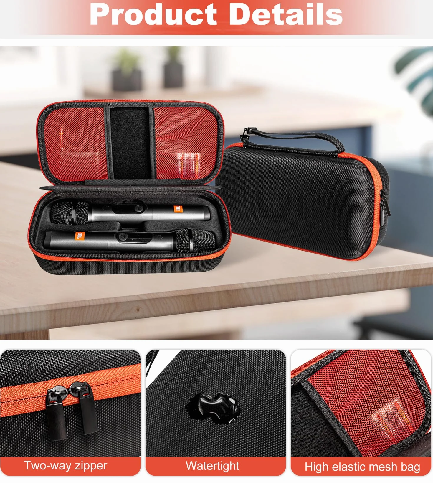 Housse de protection EVA pour microphone JBL PartyBox SENNHEISER sans fil rechargeable
