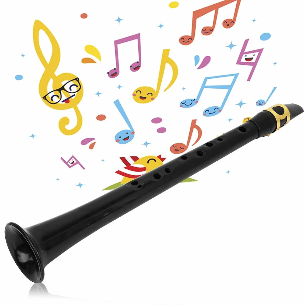 Mini Saxophone Portable avec Sac de Roseau, Instrument à Vent en Bois pour Débutants