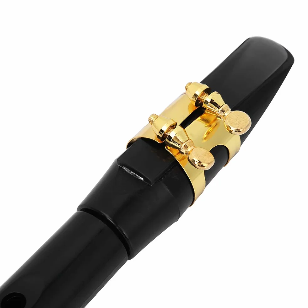 Mini Saxophone Portable avec Sac de Roseau, Instrument à Vent en Bois pour Débutants