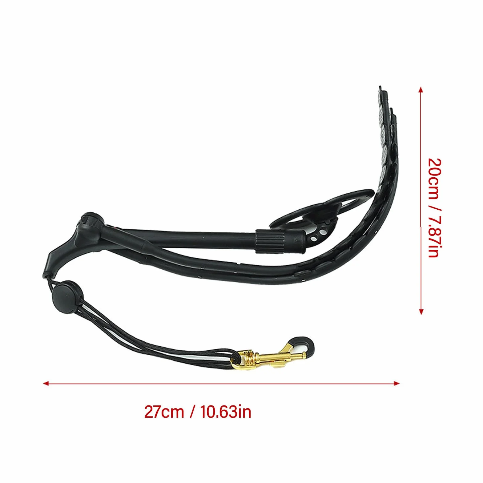Sangle de Cou Réglable pour Saxophone Alto Tenor, Double Bandoulière pour Pratique et Performance