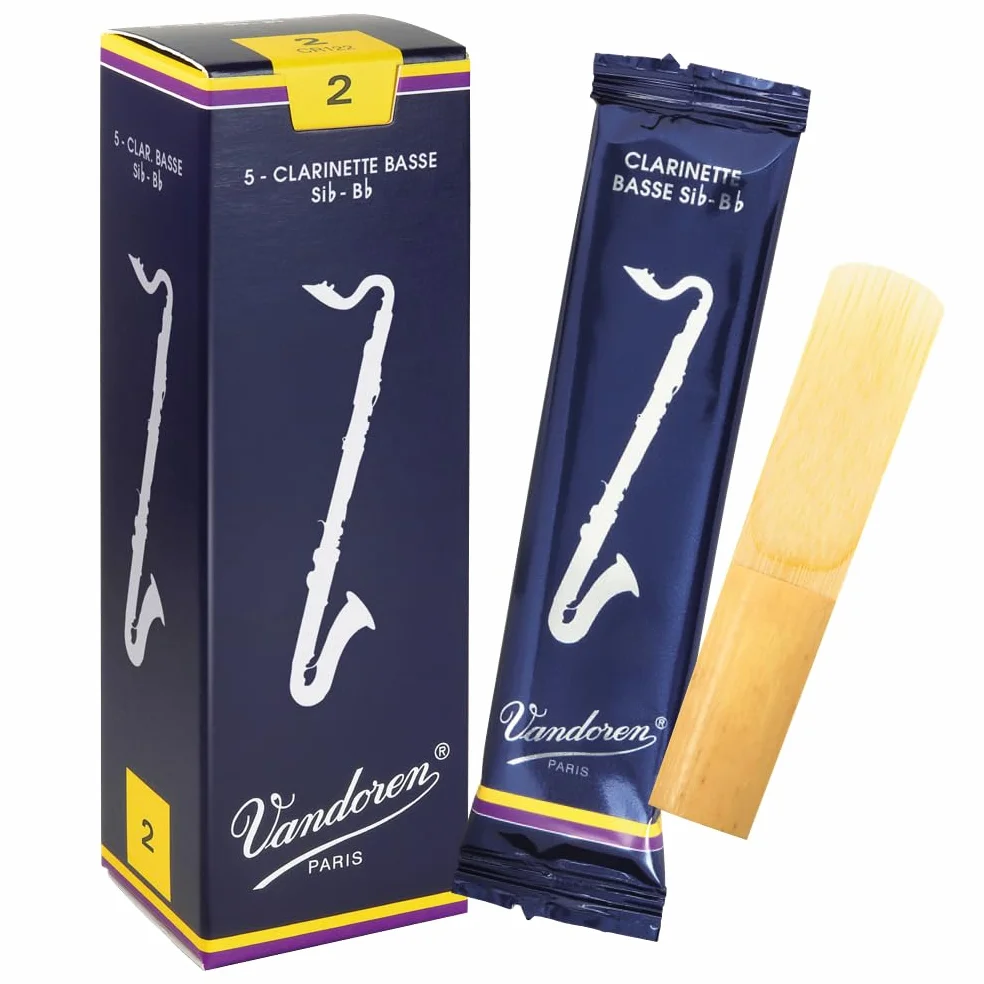 Vandoren Traditionelle Anches pour Clarinette Basse Force 2 Boite de 5