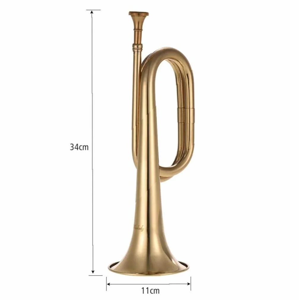 Trompette de cavalerie Cuivre avec Embouchure B Flat Bugle Call