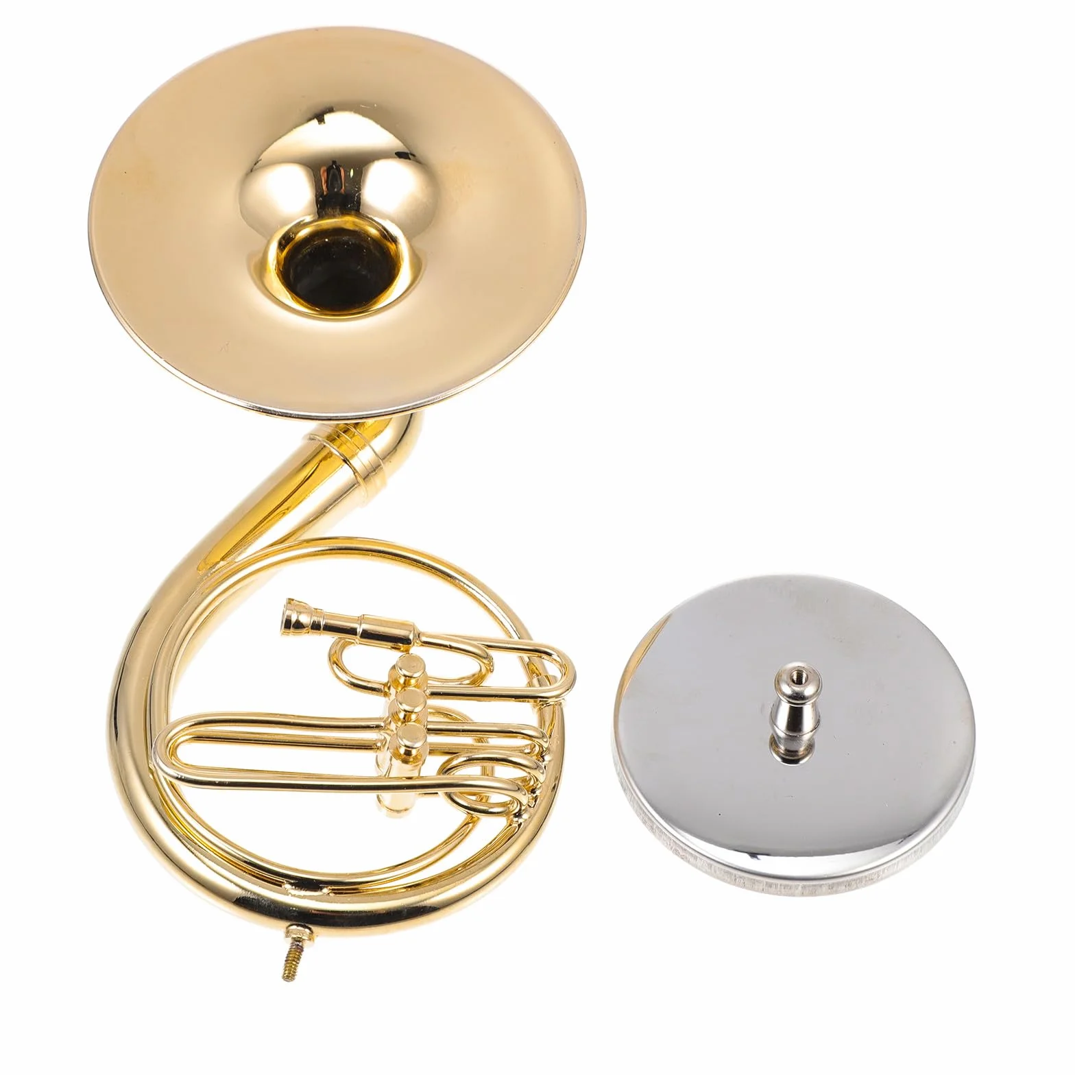 Sousaphone Cuivre Mini Modèle avec Support et Boîte Décoration de Table