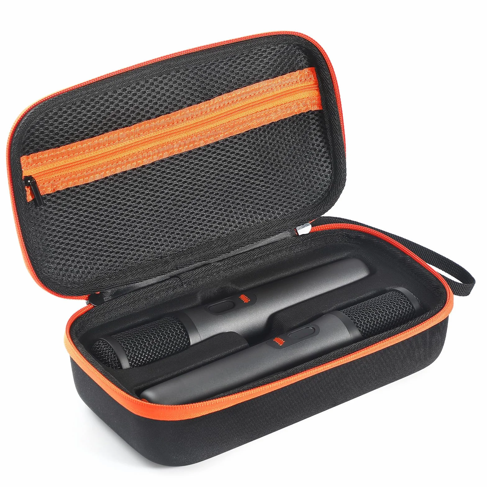 Étui de rangement pour microphone JBL Party Box, organisateur rigide pour 1 paire microphones Bluetooth, Noir