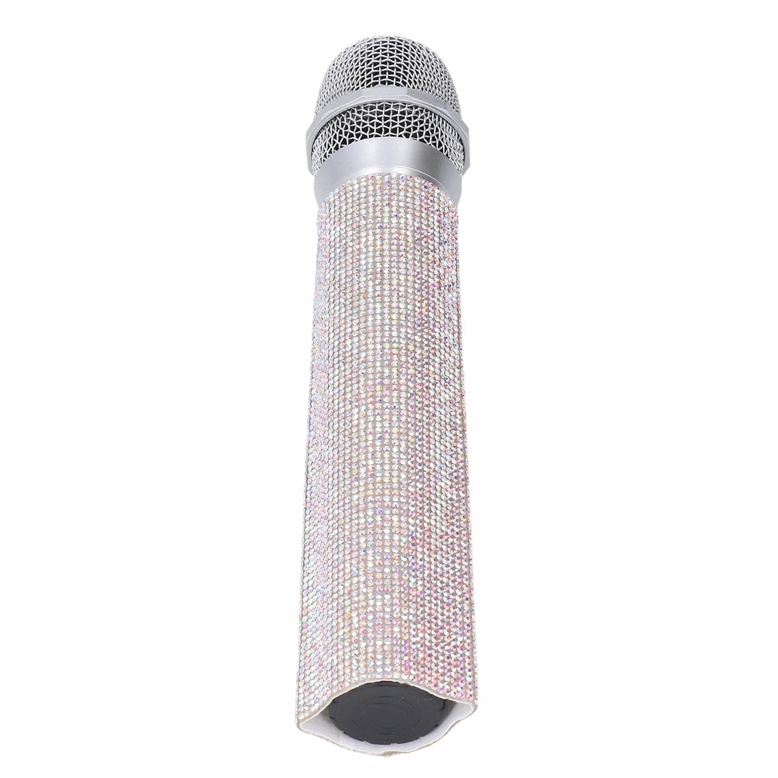 Housse Décorative Brillante pour Microphone, étui de Micro en Cristal pailleté