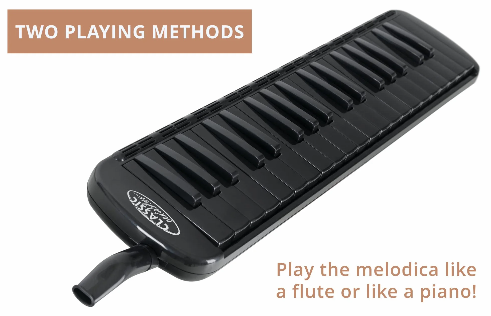 Classic Cantabile PML-37 BK Mélodica 37 touches noires f-f³ Noir avec étui