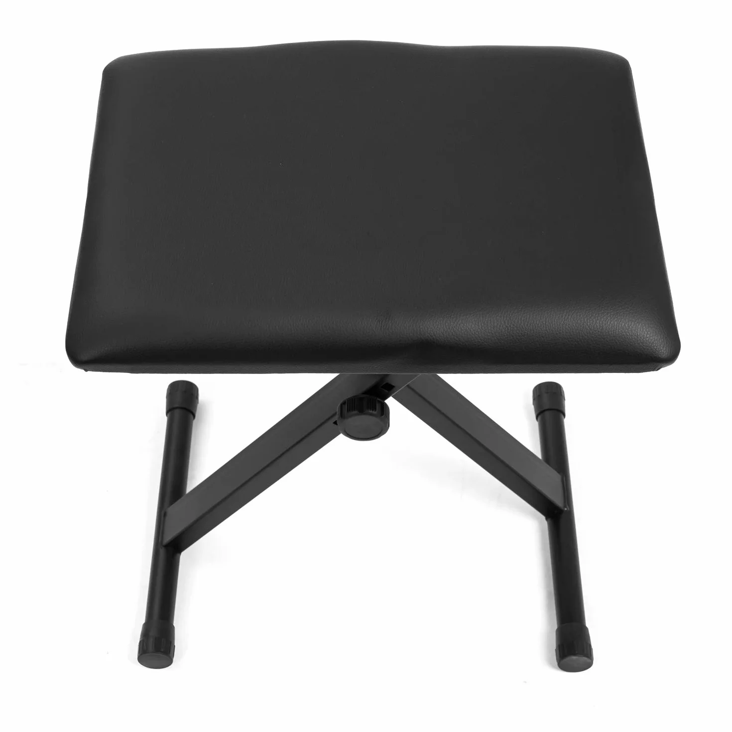 CASCHA Banc de Clavier réglable en Hauteur Tabouret de Piano Pliable Simili Cuir Noir Mat
