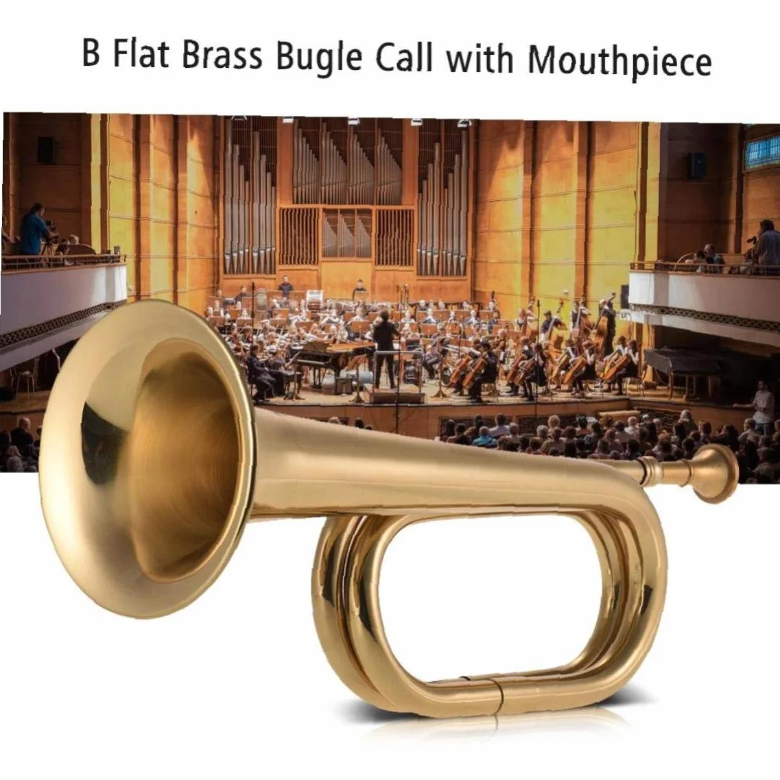 Trompette de cavalerie Cuivre avec Embouchure B Flat Bugle Call
