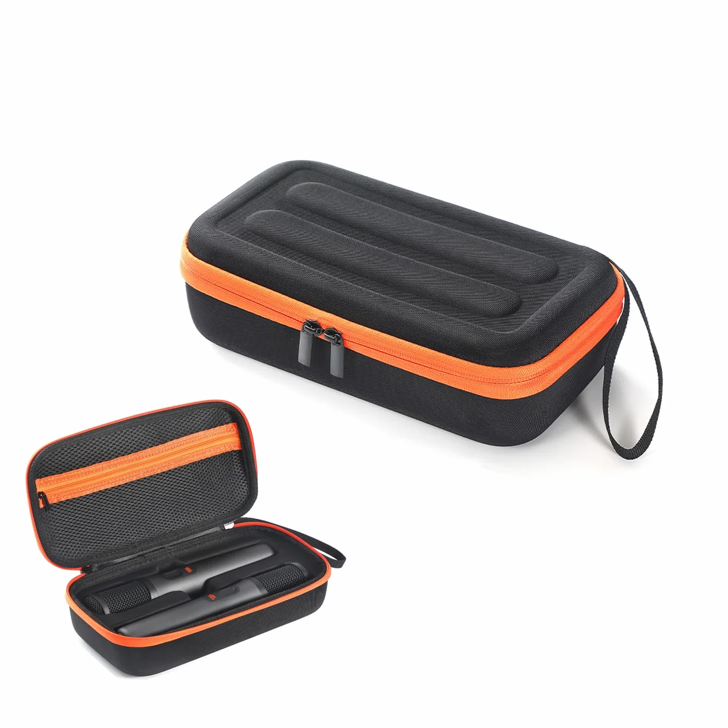 Étui de rangement pour microphone JBL Party Box, organisateur rigide pour 1 paire microphones Bluetooth, Noir