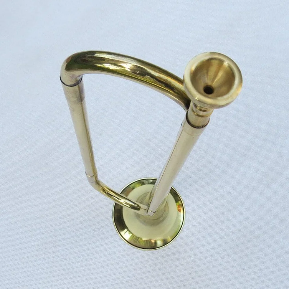 Trompette en Laiton Sanfly Clairon Corne de Cavalerie avec Embout Instrument de Musique pour Débutants