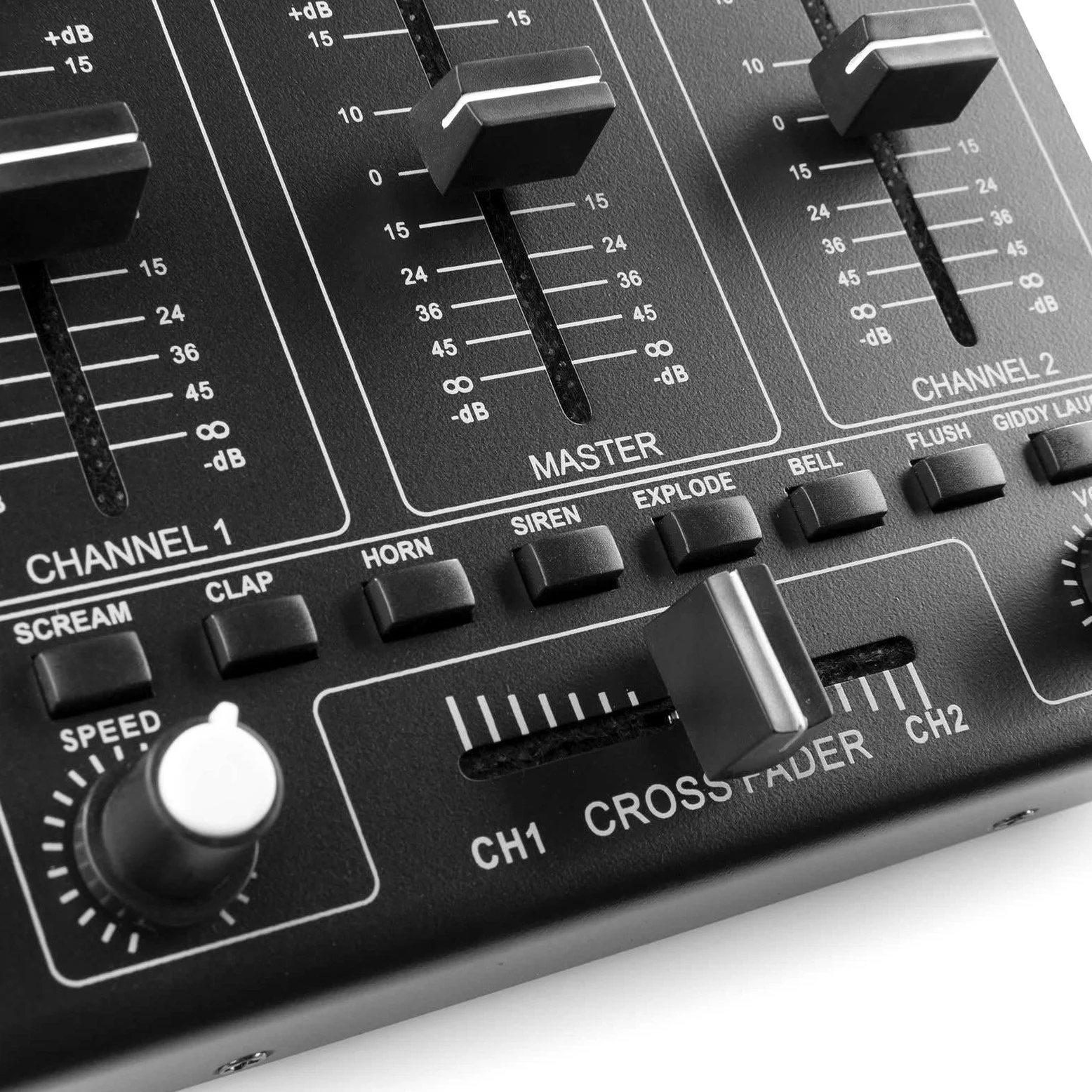 Vonyx STM2270 Table de Mixage DJ 4 Canaux, Entrée USB, Bluetooth, 8 Effets sons Individuels, Equalizer 5 Bandes, Entrée Micro et Sortie Casque, Écran LCD