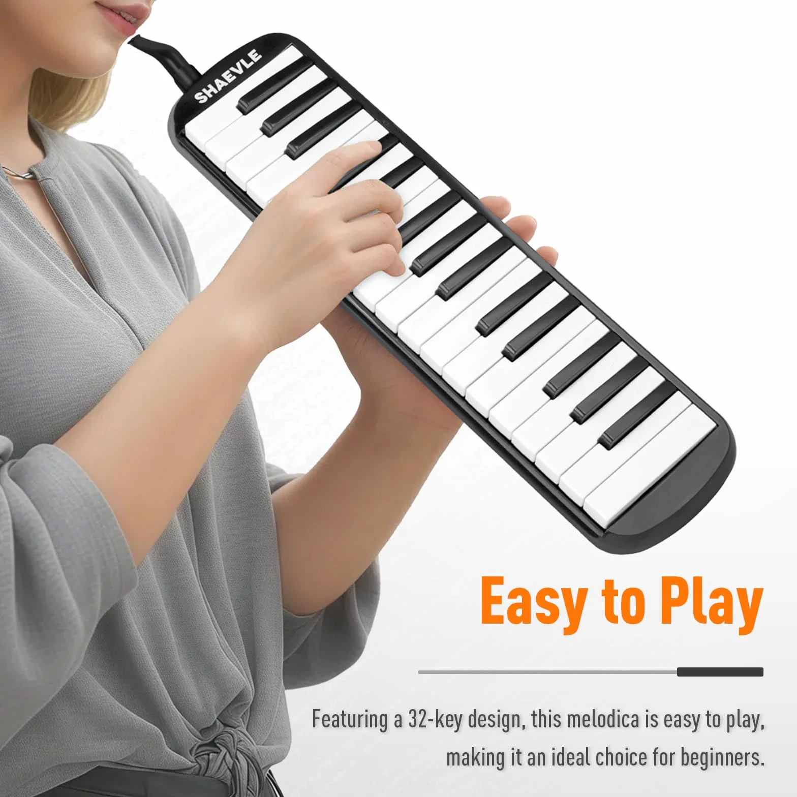 Melodica Clavier de piano à air 32 touches avec sac de transport