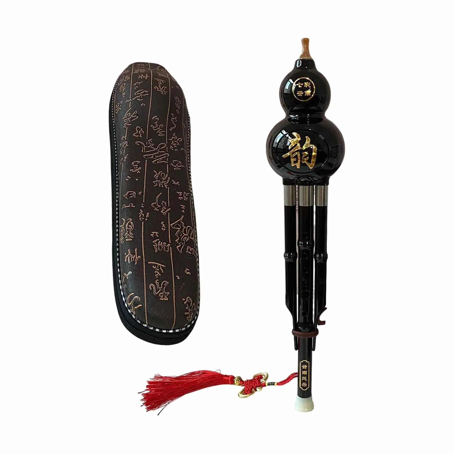 Flûte Hulusi en bambou faite à la main Instrument de musique chinois traditionnel Do Cadeau