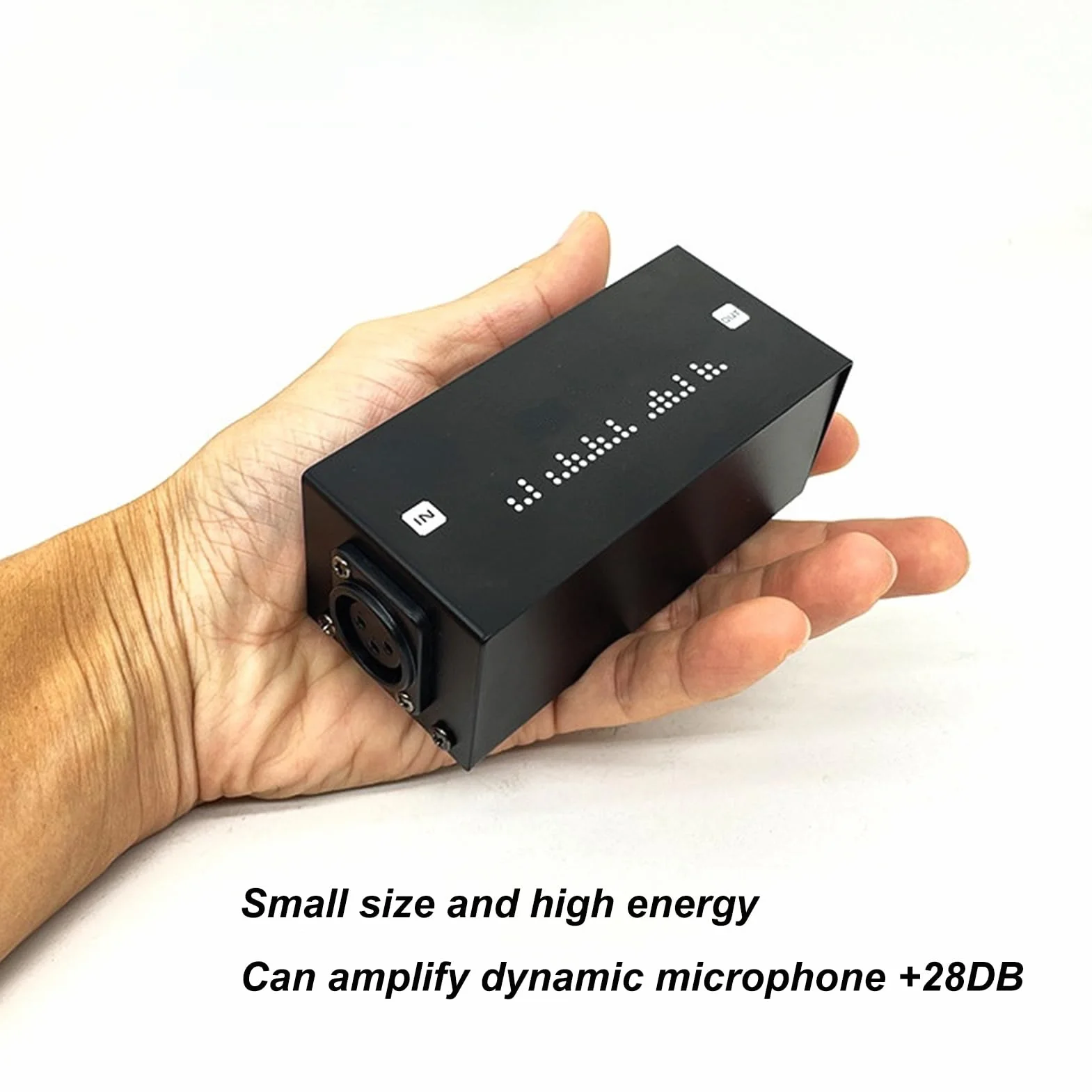 Audio Signal Preamplifier Active Booster Lossless Sound Amplifier Noise Reduction Processor Podcast Vocal Recording Streaming Studio Broadcast Voice Enhancement