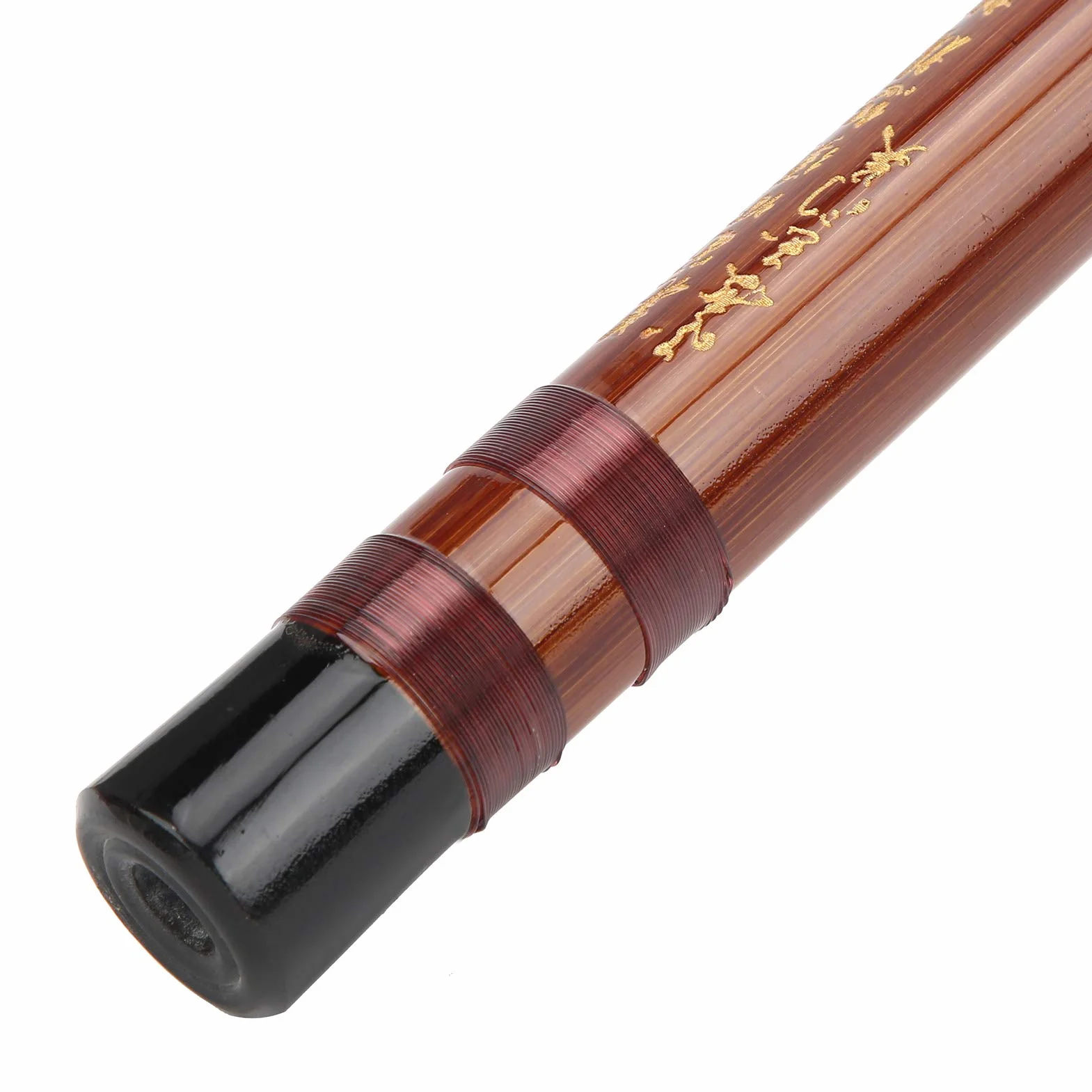 Flûte en bambou ZD-02 avec poèmes chinois pour performance en plein air