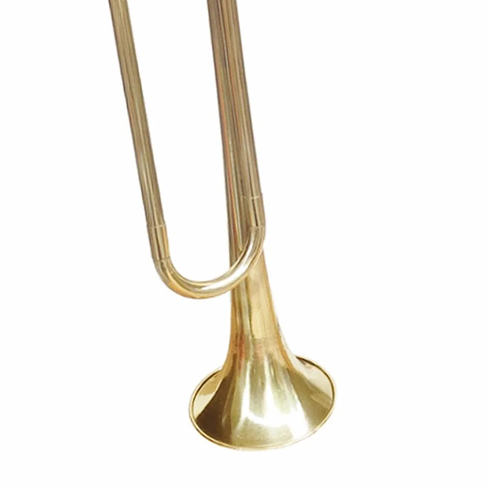 LOVIVER BB Bugle Brass Cavalry Instrument de musique avec gants pour orchestre