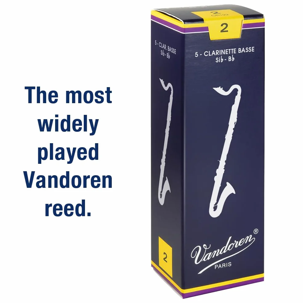Vandoren Traditionelle Anches pour Clarinette Basse Force 2 Boite de 5