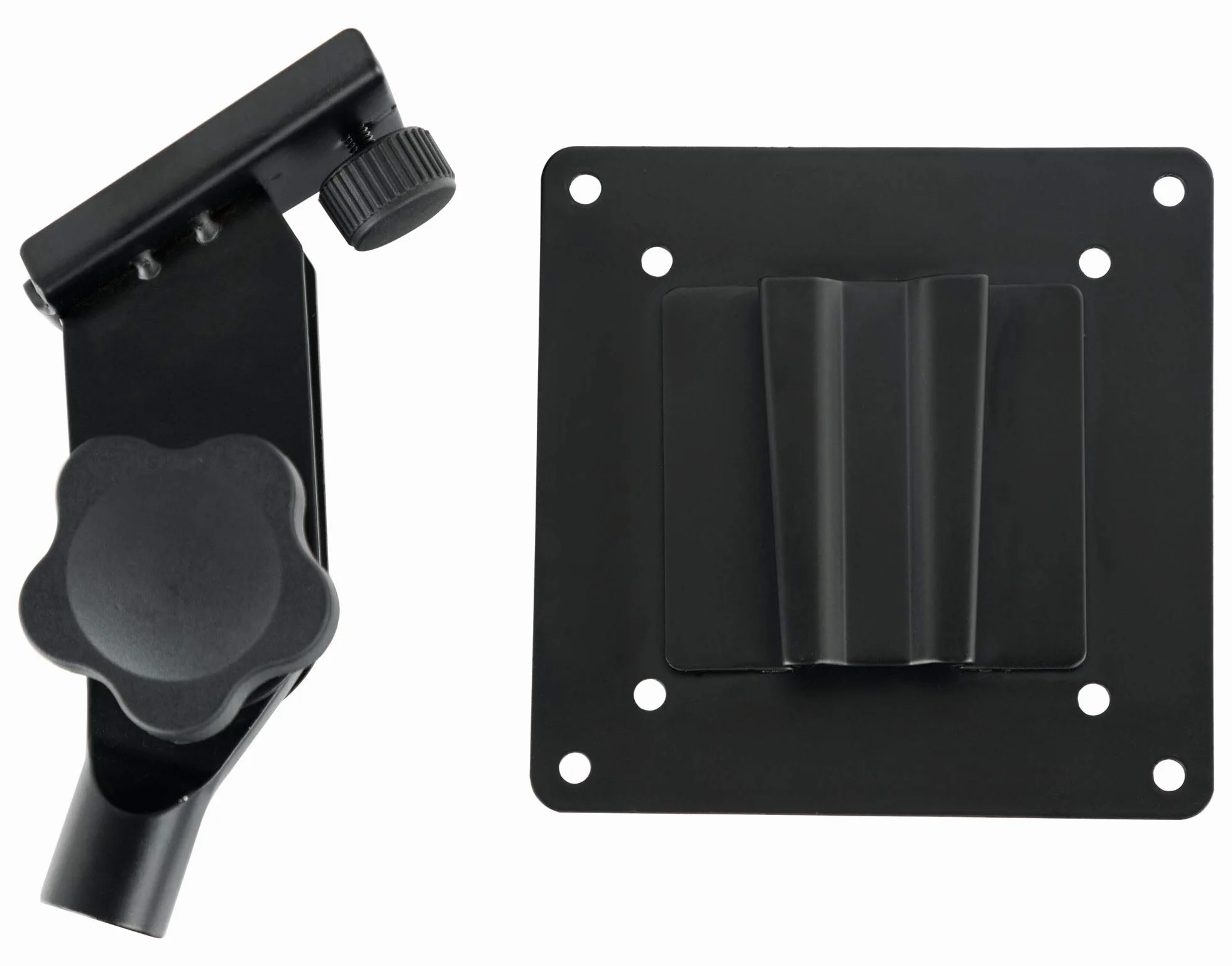 Pronomic Adaptateur Pied de Micro Fixation VESA Écrans LED TFT Montage Moniteurs Entraxes 100 mm 75 mm Noir