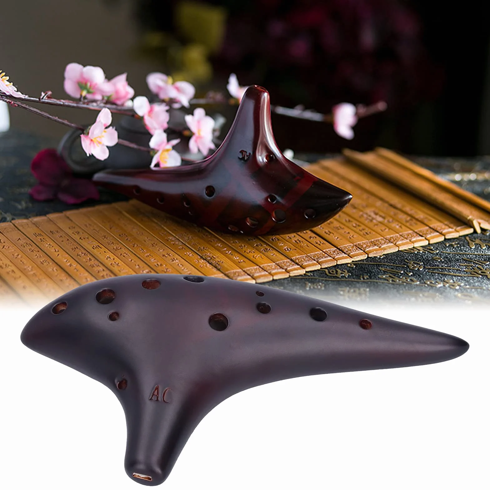 Belle Dolomite Ocarina 12 trous Alto C portable pour débutant