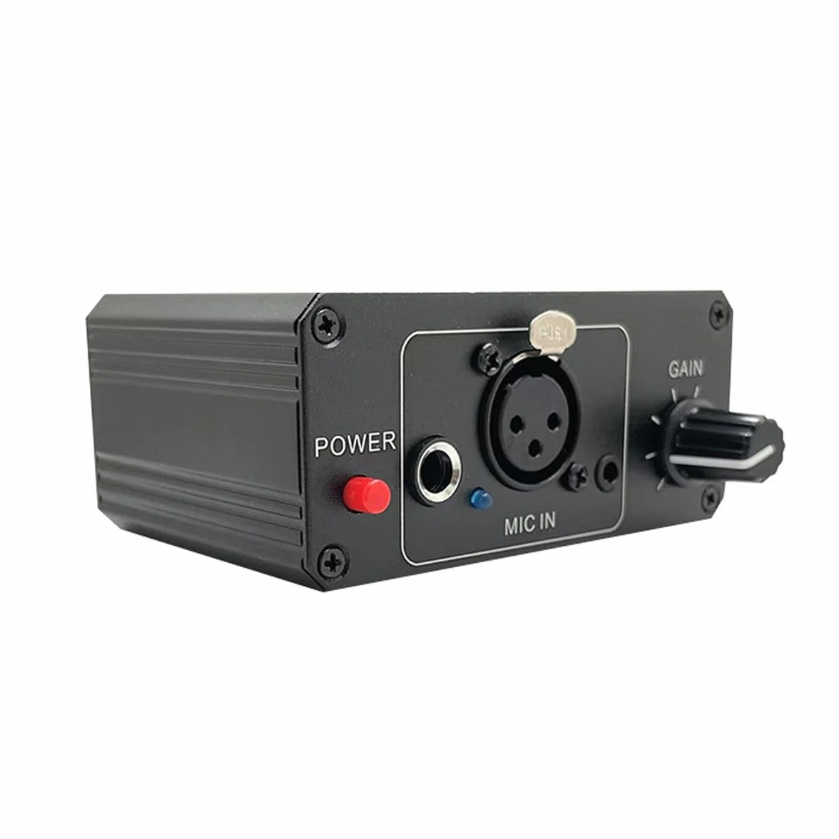 Préampli Micro 48V Alimentation Fantôme Sortie XLR Gain Élevé