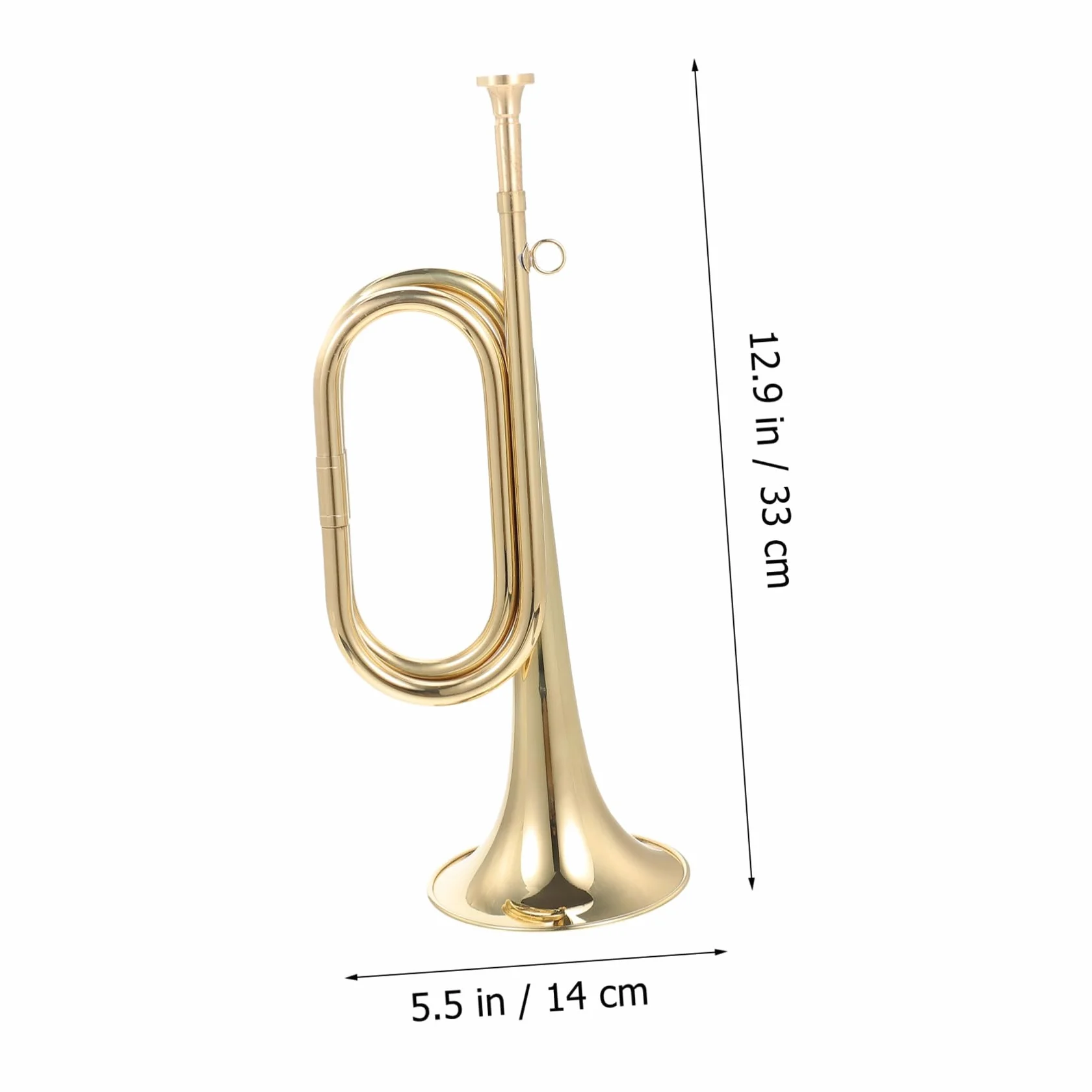 Alipis Trompette en Cuivre pour Orchestre Scolaire Instrument à Vent Débutants