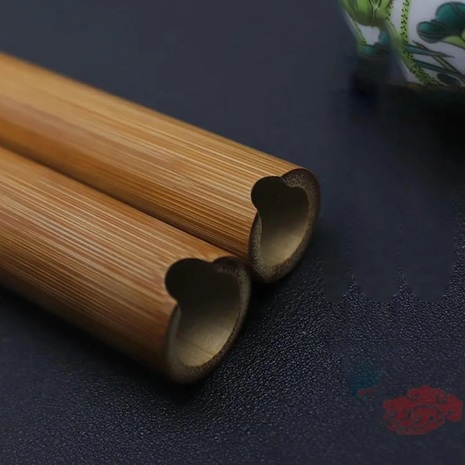 Flûte Chinoise Xiao Bambou Embout U Clé Courte Débutants