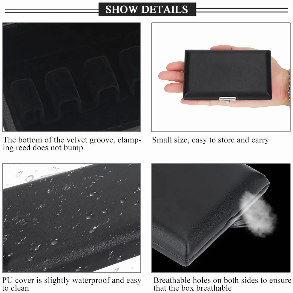 Étui pour anches de basson, couverture en cuir