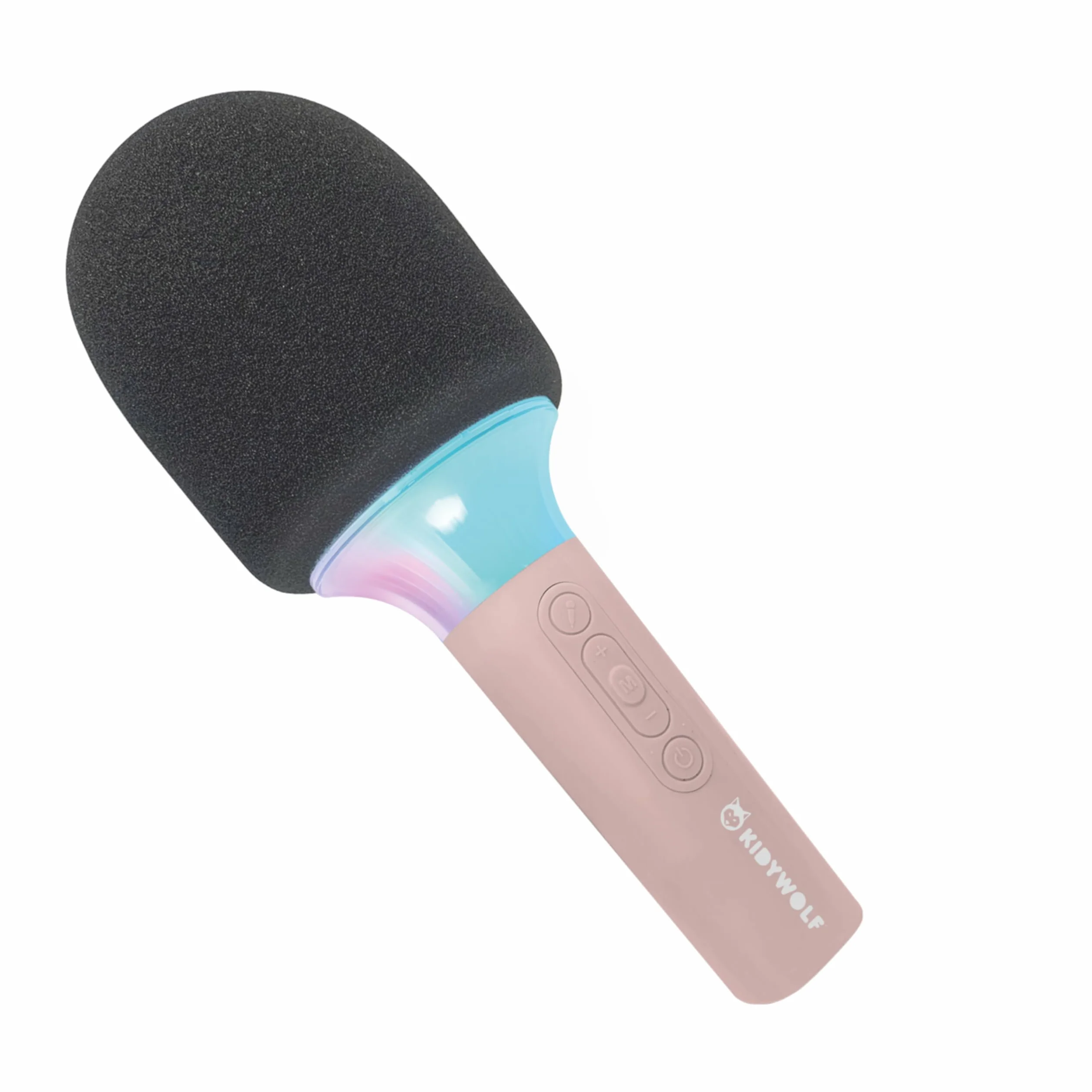 KIDYWOLF Kidymic Rose – Micro Karaoké Enfant Bluetooth avec Effets Sonores et Lumineux