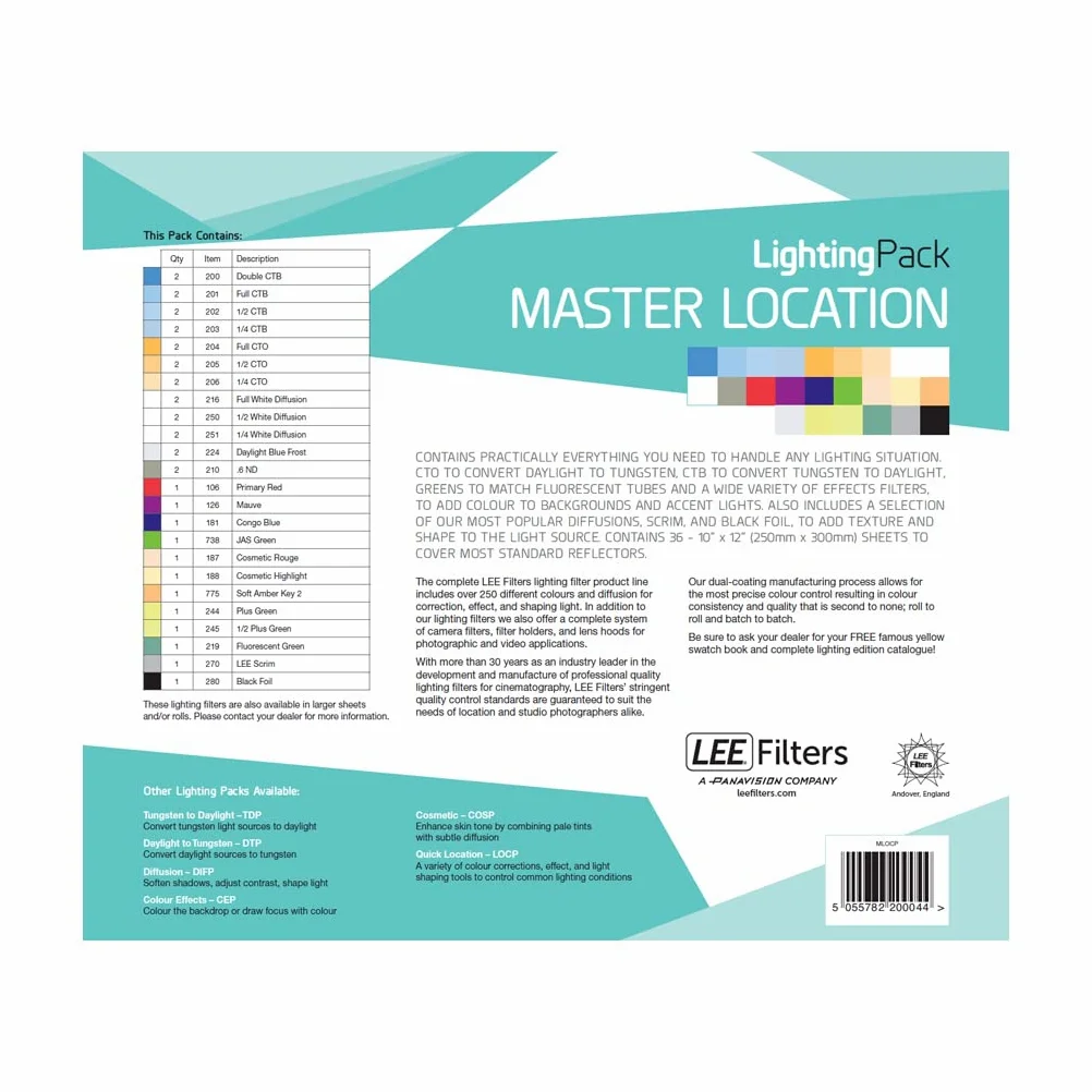 Lee Master Location Pack - Feuille teintée