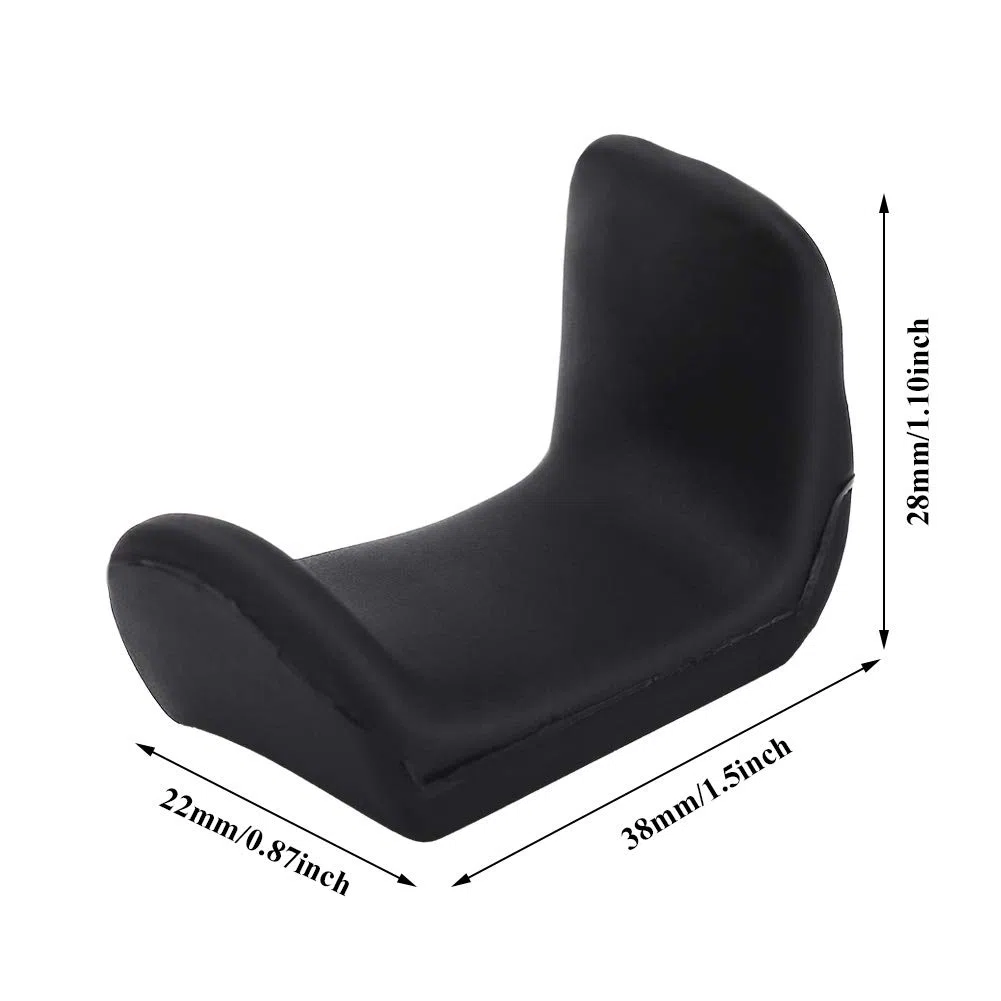 pouce doigt Repos caoutchouc coussin pouce doigt protecteur, clarinette hautbois pouce Re pouce doigt repose coussin support replacement pour hautbois clarinette Inruments - Noir (1.5 mm)