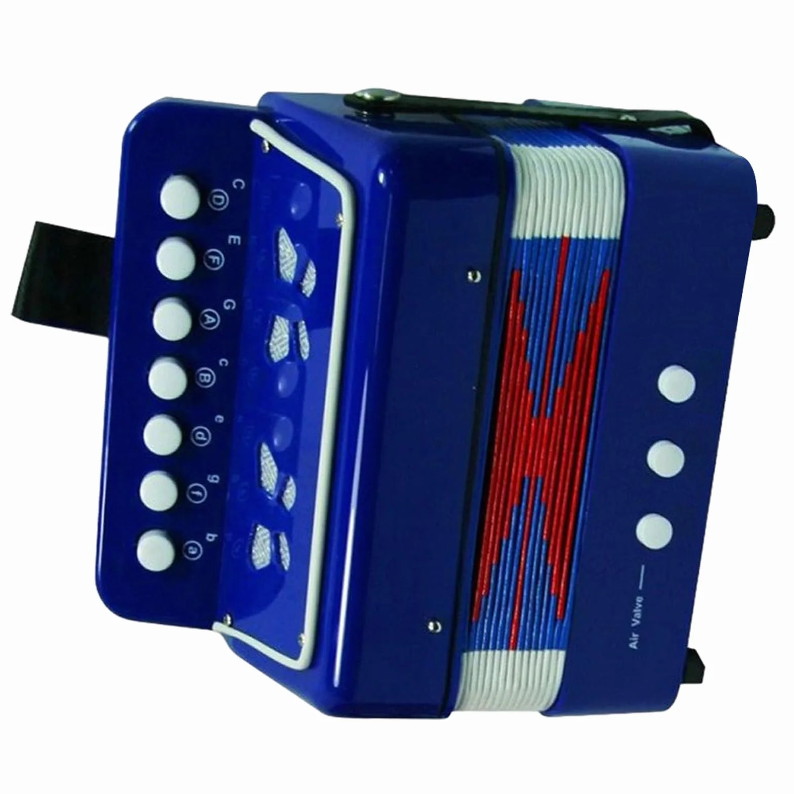 Accordéon Musical à Boutons Jouet Instrument de Musique Portable Cadeau Anniversaire 3 Ans