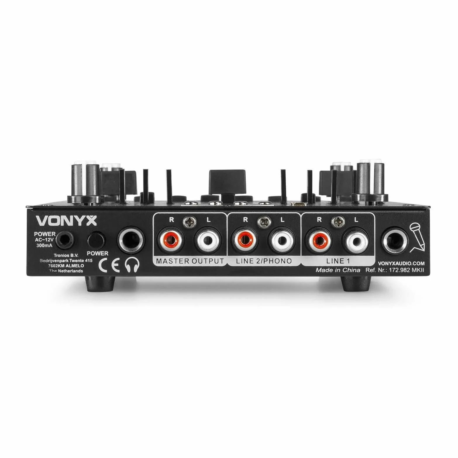 Vonyx STM2270 Table de Mixage DJ 4 Canaux, Entrée USB, Bluetooth, 8 Effets sons Individuels, Equalizer 5 Bandes, Entrée Micro et Sortie Casque, Écran LCD