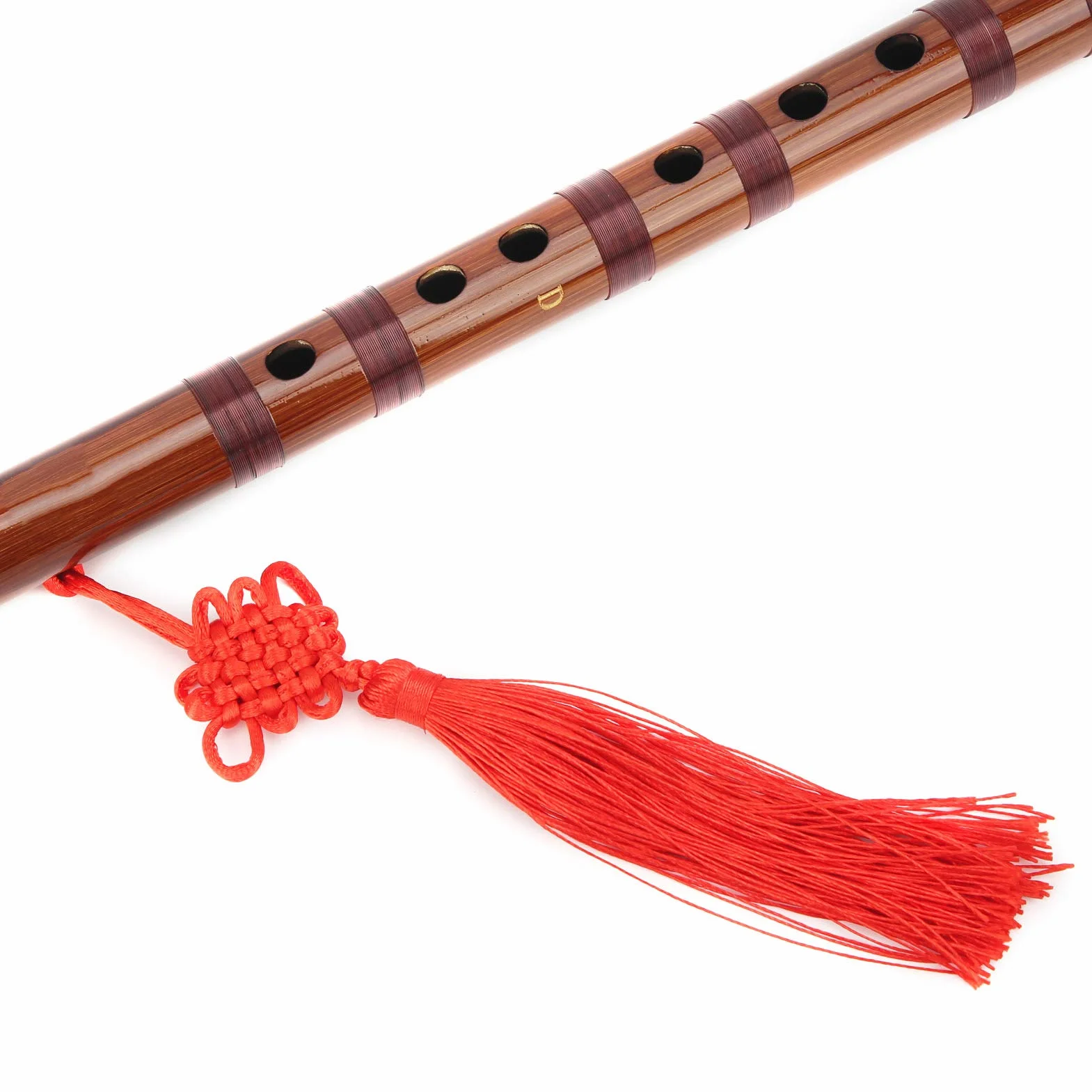 Flûte en bambou ZD-02 avec poèmes chinois pour performance en plein air
