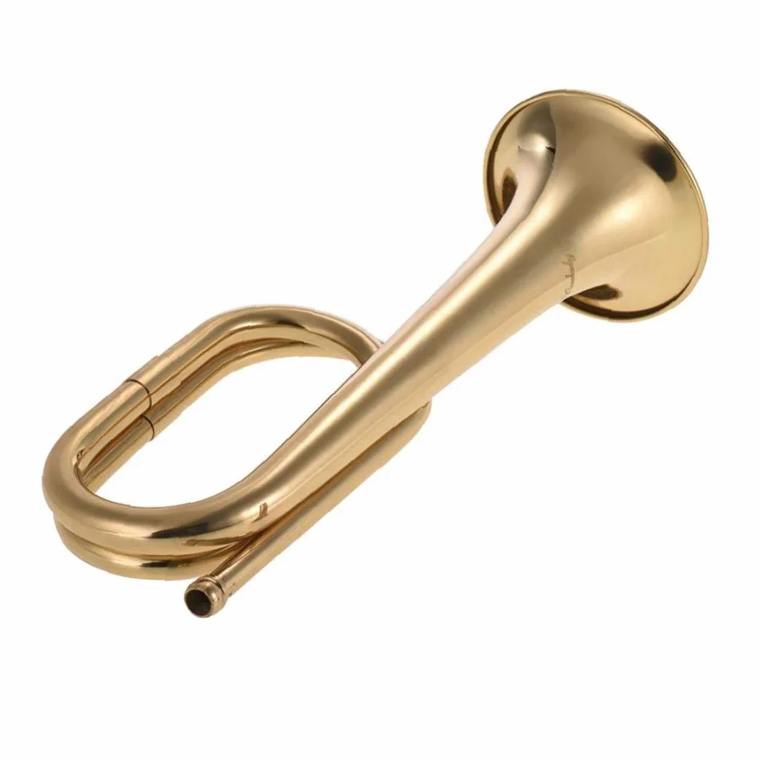 Bugle Call Trompette De Cavalerie Corne Cuivre avec Embouchure