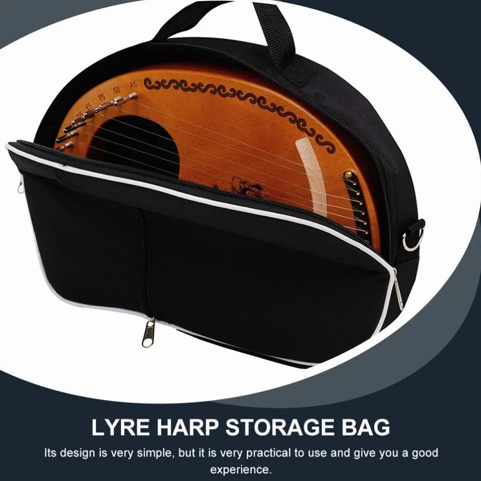 SUPVOX Housse de Transport pour Harpe Lyre Pliable Léger 16.14x11.42x2.36in