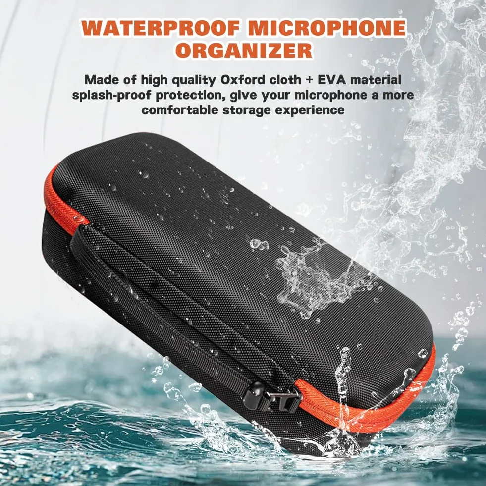JBL PartyBox Housse Rigide EVA pour Système de Microphone Sans Fil, Étui de Transport Portable pour Deux Micros à Main