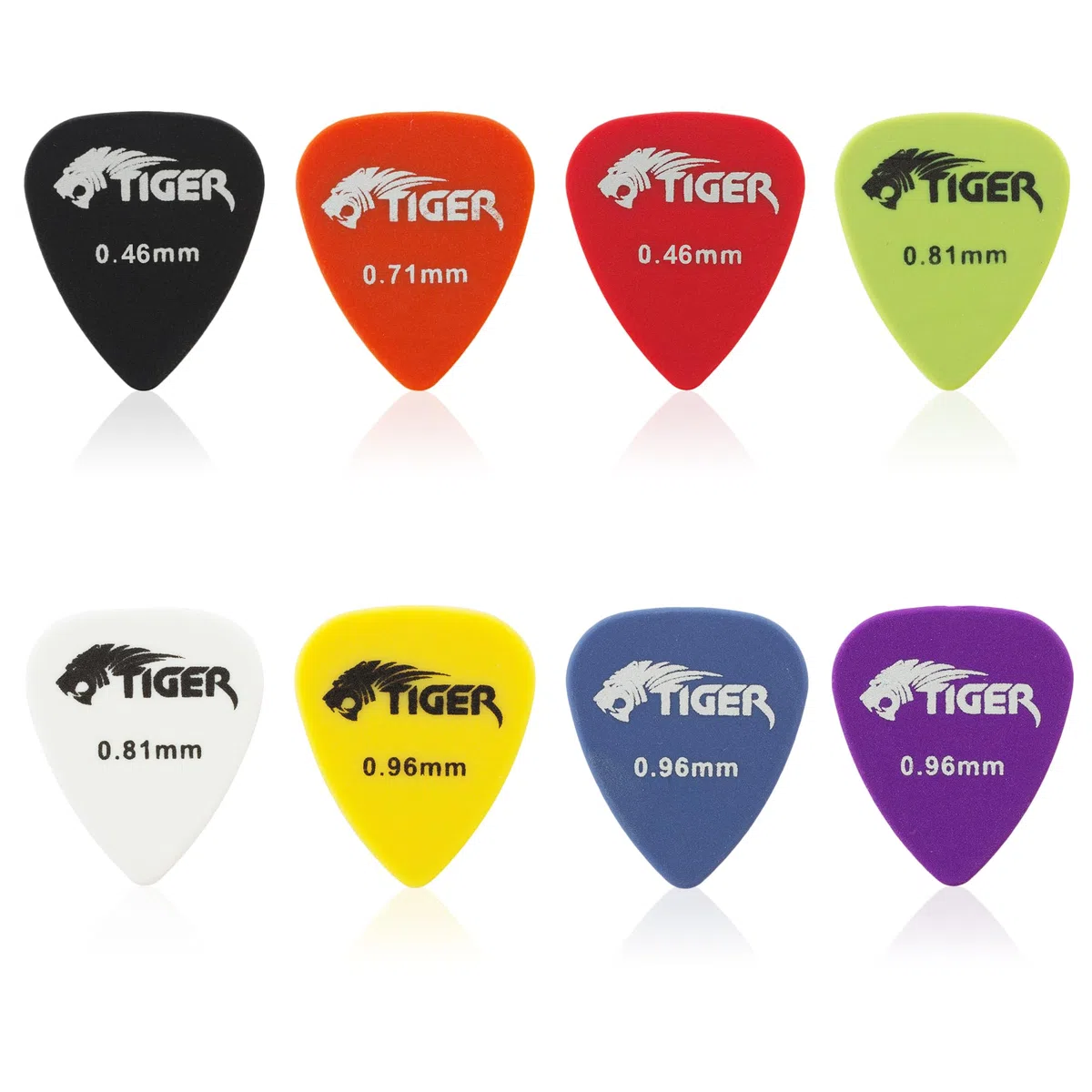Tiger Sangle et médiators pour guitare, Nylon, Rouge, Taille unique