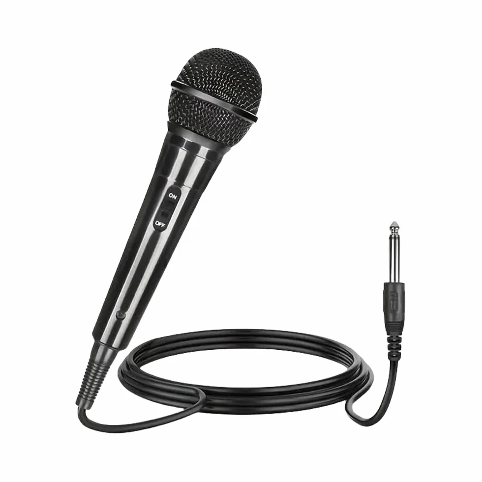 Micro Dynamique Karaoké Microphone à Main Micro Haut Parleur Vocal Dynamique Cardioïde Portable Jack 6,5mm XLR Pour Enfants Adultes Chanter Discours Mariages Activités Band Streaming KTV Podcast Etc