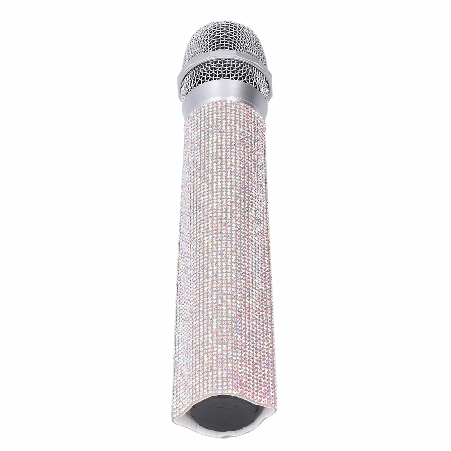 Housse Décorative Brillante pour Microphone, étui de Micro en Cristal pailleté