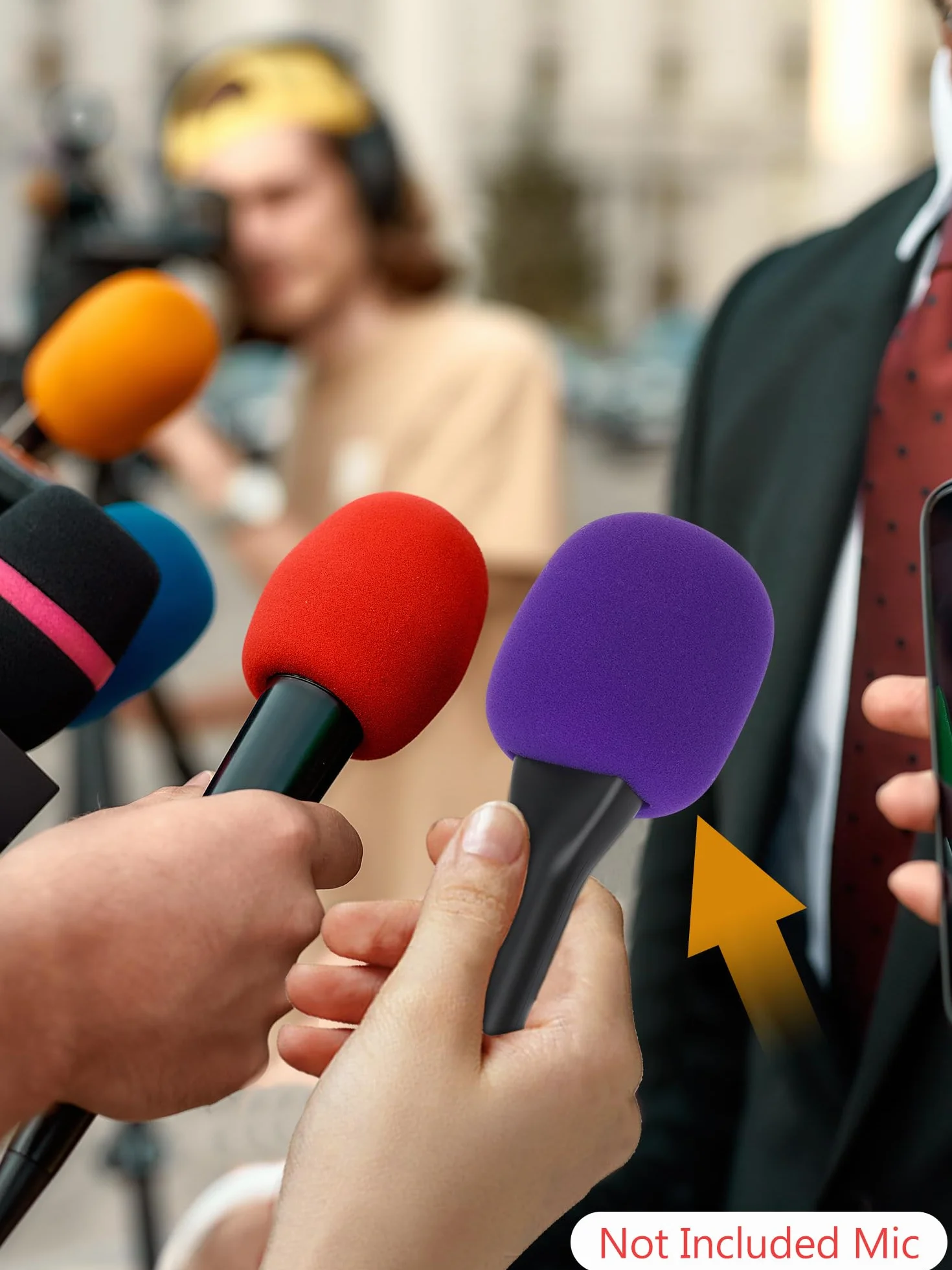 YOUSHARES Poignée DJI Adaptateur Interview GO sans Fil pour Rode Wireless GO II, Support Cravate pour DJI Mic 2