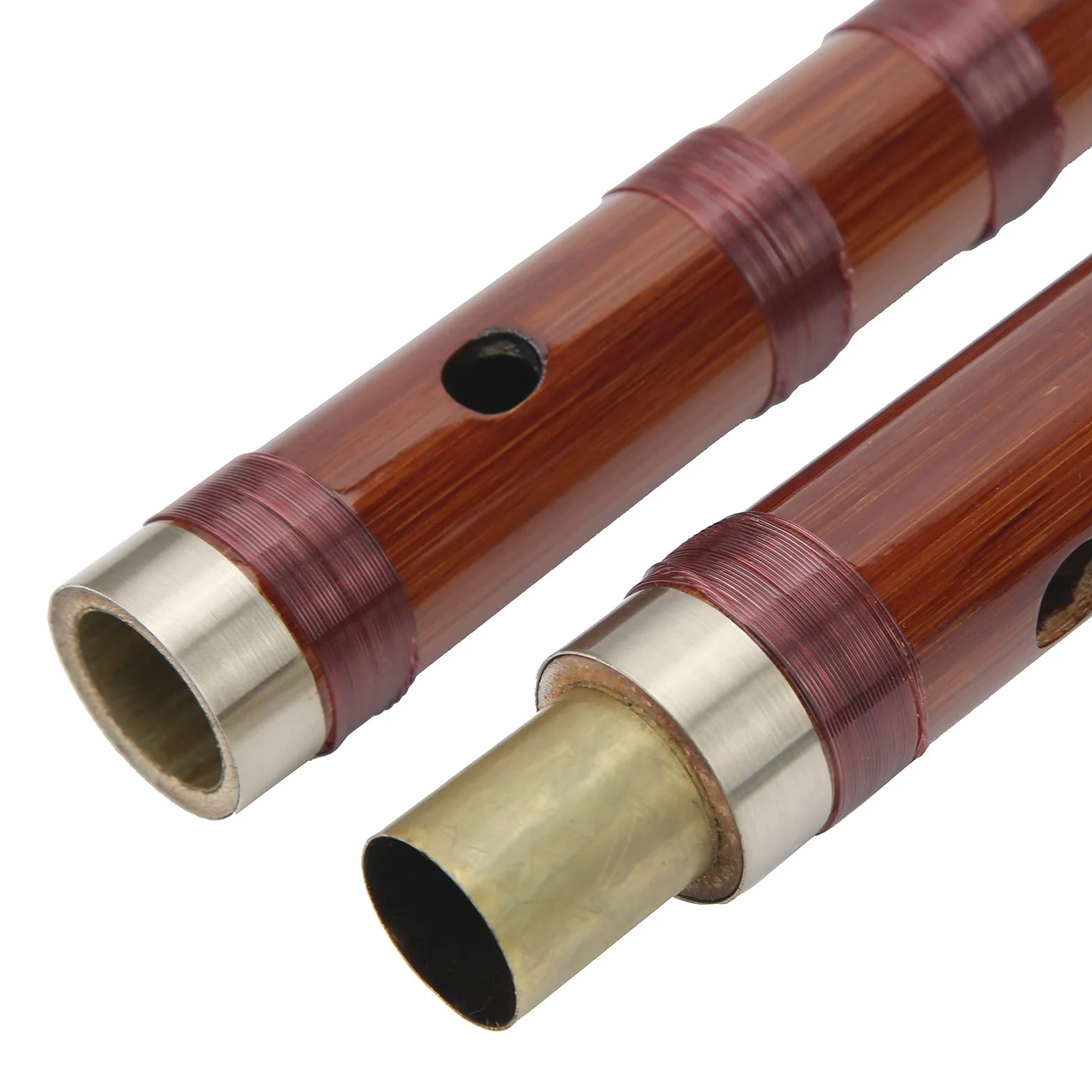 Flûte en bambou ZD-02 avec poèmes chinois pour performance en plein air