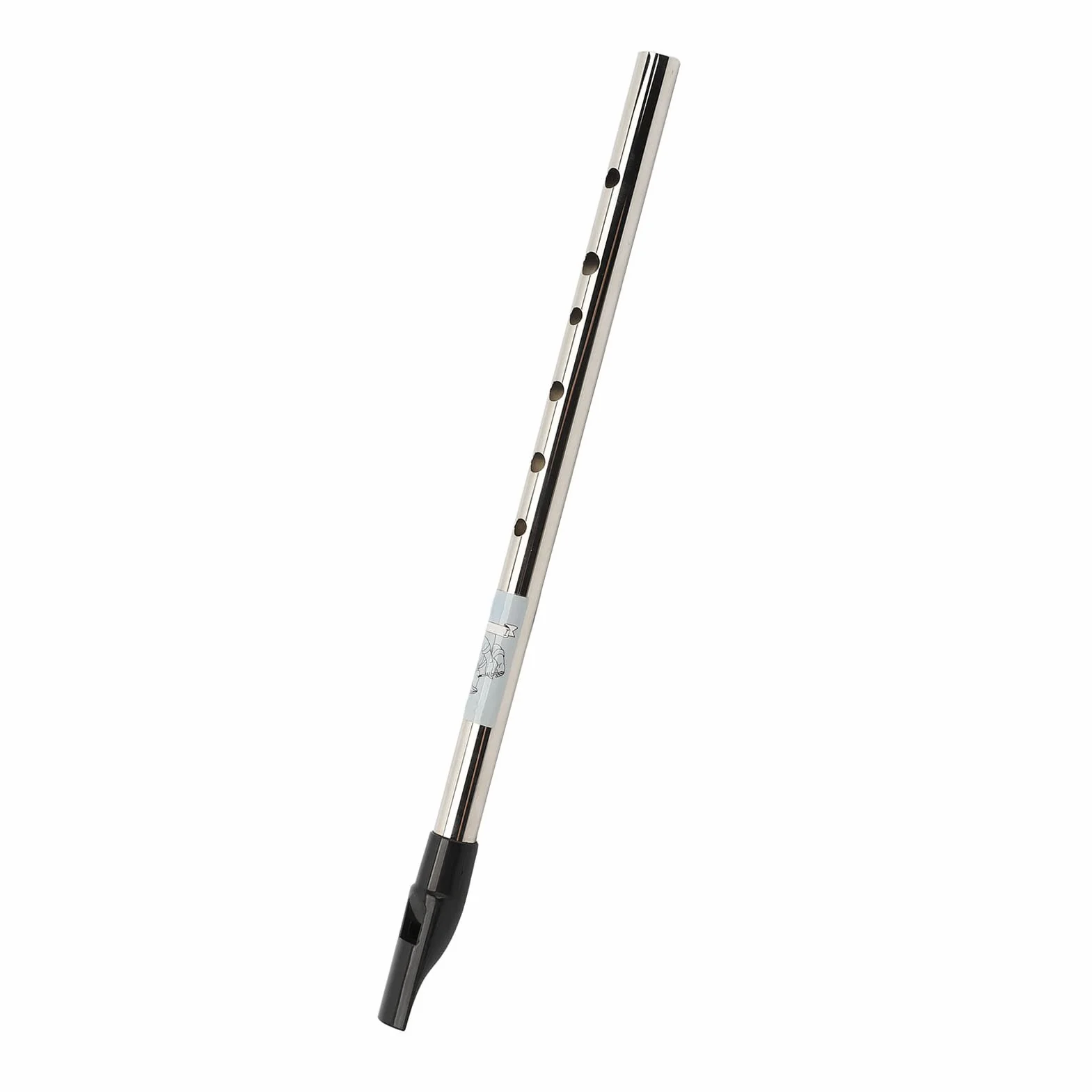 Flûte irlandaise Irish Whistle 6 trous clé de ré alliage aluminium sans soudure pour débutants